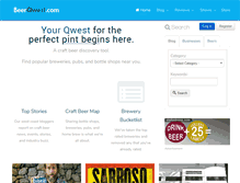 Tablet Screenshot of beerqwest.com